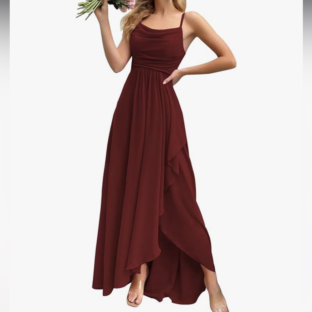 Brand New Elegant Burgundy Evening Gown/Bridesmaid Dress